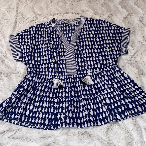 Vineyard vines Diamond Fish Tiered Top with tassels an excellent condition XS - Picture 10 of 15